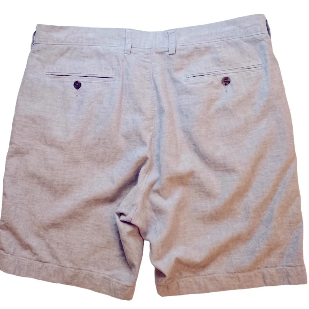 J. Crew Light Blue Cotton/Linen 9” Shorts for Men. Size 36